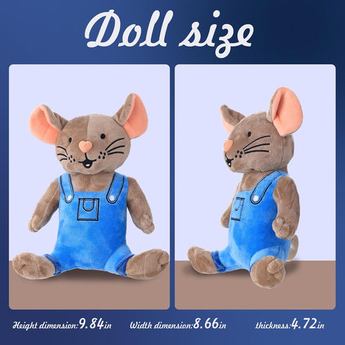 Please Give Mouse a Cookie - 2PCS, 4" Cookie Plush and Cute Mouse Plush for Children who Love Cookies