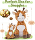 Animal,25.6in Tezituor Giraffe Stuffed Large Giraffe Plush Toy with Baby, Cute Plushies,Giraffe Plush Pillow