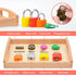 Montessori Lock and Key Toy Set for Toddlers, Wooden Learning Activities for 3+ Year Old Kids