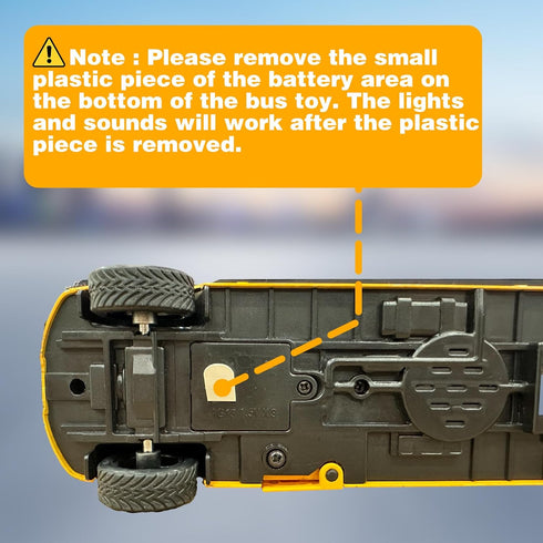 Die Cast School Bus Toy 9'' Model Cars with Lights & Sounds, Openable Doors, Large Yellow Metal Vehicle for Kids