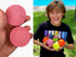 JA-RU Super Bounce Pinky Ball, 1 Bouncy Ball for Outdoor Games & Indoor Playground, Stress Balls for Kids
