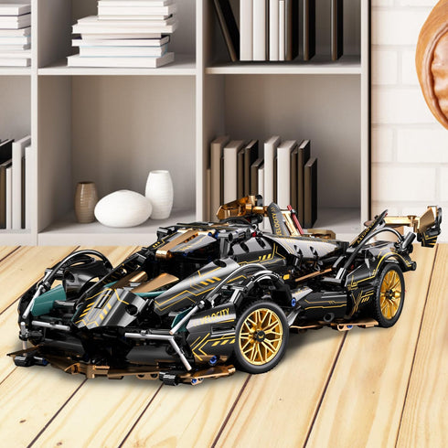 Sport Car Building Block Sets for Adults, 1:14 Scale Race Car Collectible Engineering Toy Birthday Gifts for Car Fans