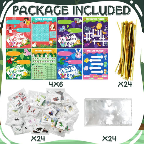 WODMAZ 24 Packs Animals Insects Building Blocks, Easter Party Favors for Kids Easter Basket Stuffers Goodie Bag