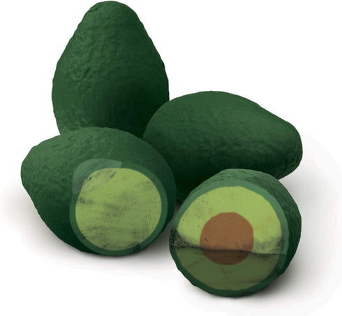 Genuine Fred Avocado Erasers, Set of 4, Green