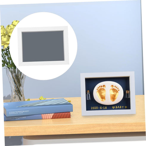 Newborn Memory Keepsake Kit: Handprint & Footprint Frame with Ink Pad