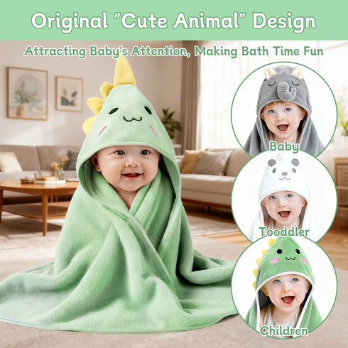 Generic 14 3 11 PCS Baby Towels, PCS Soft Hooded Baby Towels & PCS Washcloths, Baby Bath Towels for Newborns, Infants