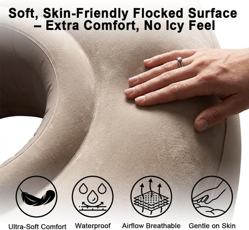 EasTeebw Tummy Inflatable Nest Pregnancy Pillow with Belly Hole, Belly Mattress for Pregnancy Pillow Stomach
