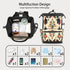 Hsnar Backpack Boho Christmas Waterproof Diaper Bag Large Capacity Baby Bag with Stroller Straps, Multi-Pocket Diaper