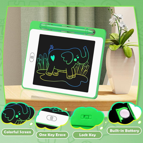 16 Pack 6.5 Inch 3 4 5 6 7 8 Party Favor LCD Writing Tablet for Kids, Colorful Doodle Board, Erasable Reusable