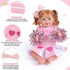 BABESIDE 4 Pcs Reborn Baby Doll Clothes Set for 17-22 Inch Dolls with Heart Pattern Accessories