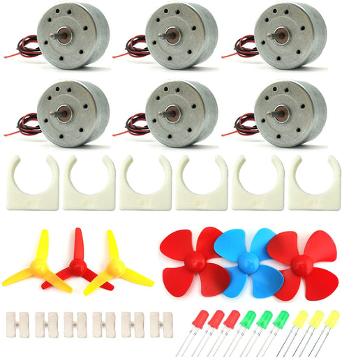 EUDAX Mini Generator Motors, 3V-12V DC Motor for DIY Toys Wind Turbine Generator Model