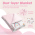 30 40 SANDJEST Rainbow Kid Blanket for Girls - x Kids Minky Blanket - Gifts for Kids on Birthday Christmas Nursery