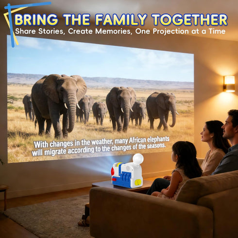 32 4 Story Projector for Kids, Educational Story Dream Machine with Stories & Science Cartridges, Audio Books