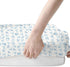 Summer 52x28In 2 Pack Conches Bows Sea Baby Crib Sheets for Boy Girl Ocean Seashells Beach Soft Snug Fitted Crib