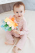 Pearhead 0m+, Hedgehog Sensory Toy, Plush Lovey with Crinkle Tabs and Silicone Teether for Babies Infant Development