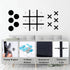 Magnetic Tic Tac Toe Wall-Mount Game, Modern Game Room Decor for Kids & Adults, Best Gift