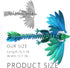 ACOCOFE 3D 16 inch 3D Printed Dragon Feathered Wyvern Toy, Large Fidget Articulated Dragon with Wings, Large Desktop