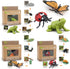 Montessori Life Cycle Learning Toys - Plastic Insect Ladybug, Butterfly & Tadpole-to-Frog Kit for Kids
