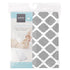Kushies Changing Pad Cover for 1" Pad, 100% Breathable Cotton, Grey Lattice, Made in Canada
