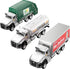 TEMI 3 Pack of Diecast City Transport Vehicles - Garbage, Tanker, Express Delivery, 1/50 Scale Metal Models with