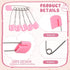 WILLBOND 150 2.2 Inch Pcs Diaper Pins Safety Plastic Head Cloth Diaper Nappy Pins with Locking Closures Stainless Steel