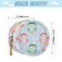 Owl Round Pacifier Storage Case with Zipper, Portable Pacifier Case for Travel, Diaper Bag & Purse, Pacifier Container