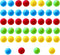 40Pcs Game Replacement Marbles Balls in 4 Colors Compatible with Hungry Hungry Hippos