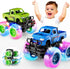 iValea Monster Trucks Toys for Toddlers Boys: Light-up Wheels for Kids Age
