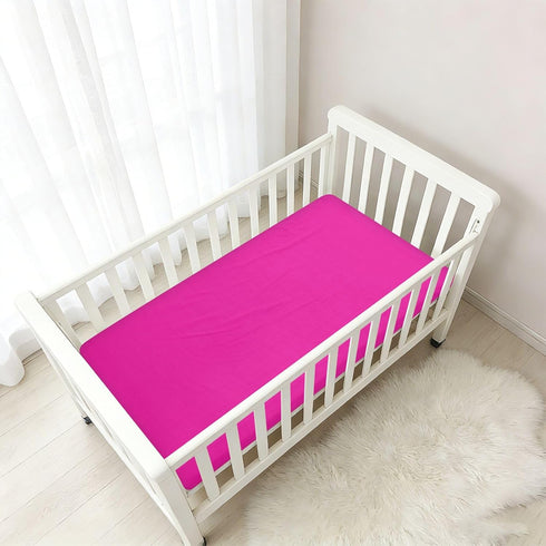 Ruby Baby Sheet for Baby Girl Boy, Fitted Crib Mattress Cover for Standard Crib and Toddler Mattress, Lightweight Crib