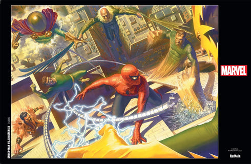 Buffalo Games - Marvel - Spider-Man vs. Sinister Six, 1000 Piece Jigsaw Puzzle, Finished Size 26.75 x 19.75