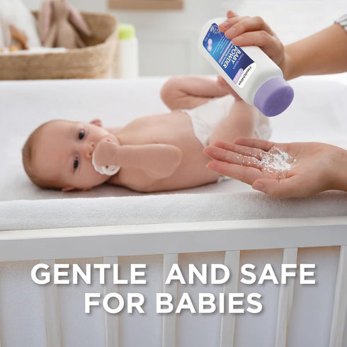 15 oz (425g) HealthWise Corn Starch Baby Powder | Soothing Lavender Scent | Talc Free | Paraben & Phthalate Free |