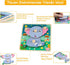 Wooden Toddler Puzzles, Funsland Peg Puzzles Gifts, Eco-Friendly Animal Patterns Jigsaw for 1-3 Years Old