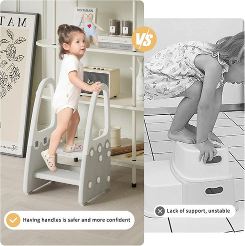 Counter, Toddler Step Stool, Kids Two Step Tower for Bathroom Sink, Toilet Potty Training, Kitchen Children Step Up