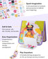 Set,Pretend 3+ CHEFAN Felt Dress-Up Dolls Play Dress Up Game with Felt Board, Outfit and Accessory Pieces,Perfect