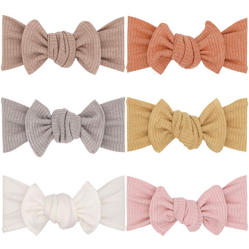 Baby Girls Headbands with Bows - Infant Toddler Headwrap Hair Accessories