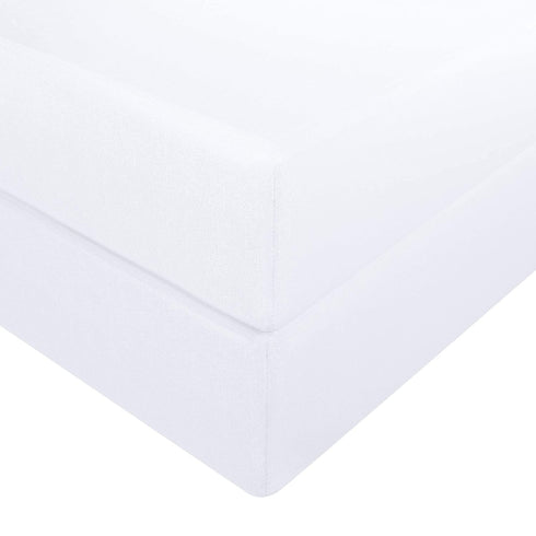 NTBAY 2 Pack Fitted Crib Sheet - 100% Brushed Microfiber, Super Soft 28x52 Inches for Standard Crib