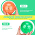 2 Pieces 3D Maze Ball Puzzle, Gravity Maze Brain Teasers, Educational Toys for Students Teens Adults (Green, Orange)