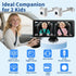 Howison 6.86'' 1080P 150 Dual Car Camera Baby Monitor, Baby Car Camera with IR Night Vision, Wide Angle, USB Powered