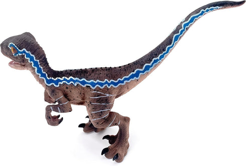 Gemini&Genius Dinosaur Toys Baby Velociraptor with Movable Jaw and Hands, Cake Topper, Collectible Action Figure