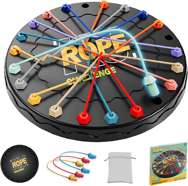 lartoys Rope Untangling Puzzle Game, Educational Strategy Board Game for Kids &