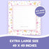 60 Pack 49"x49" 100% 60 Pack) Disposable Splat Mats by Eli with Love - Extra Large Waterproof Baby Splat Mat for Under