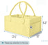 Lemon Glow Baby Diaper Caddy - Stylish Nursery Organizer for Diapers & Wipes