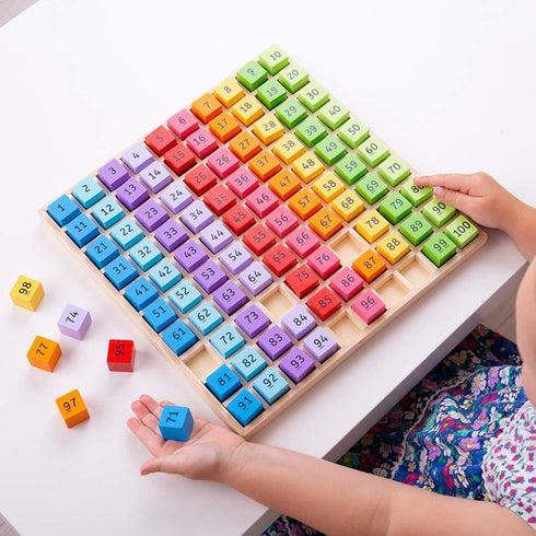 Bigjigs Toys Wooden Number Counting Tray, Educational Toys, Maths Games, Montessori Toys