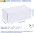 Trading-Card Storage Box, 4-Pack • 400 Count Corrugated Cardboard Storage Box with Dividers & Labels for TCG/Magic/Mtg