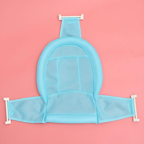Comfortable Adjustable Bath Seat - Blue with Random Button Colors