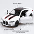 1/36 Scale BMW M4 CSL Diecast Model Car, Pull Back Vehicle, Gift for Boys and Girls, White