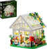 Flower House Building Set, Creative Garden Playset Toy with LED Light, Build