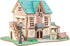 3D Wooden House Puzzles for Adults, Wooden Starry Sky Inn Building Model, 6.8" × 5.1" × 4", No Glue Required