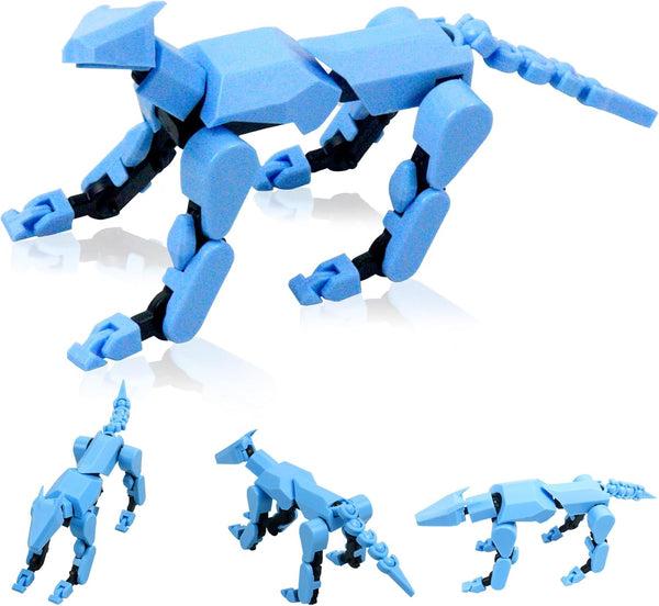 T13 Action Figure Set (Assembly Completed), Multi-Joint Movable Robot Dog, Dummy Dog Gift for Collectors