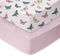 TOTCHILL Light Quilted Crib Sheets 2 Pack, Soft Fitted Sheets for Standard Crib
